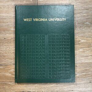Vintage West Virginia University Yearbook Class Of 1974-75 Freshman Register WVU